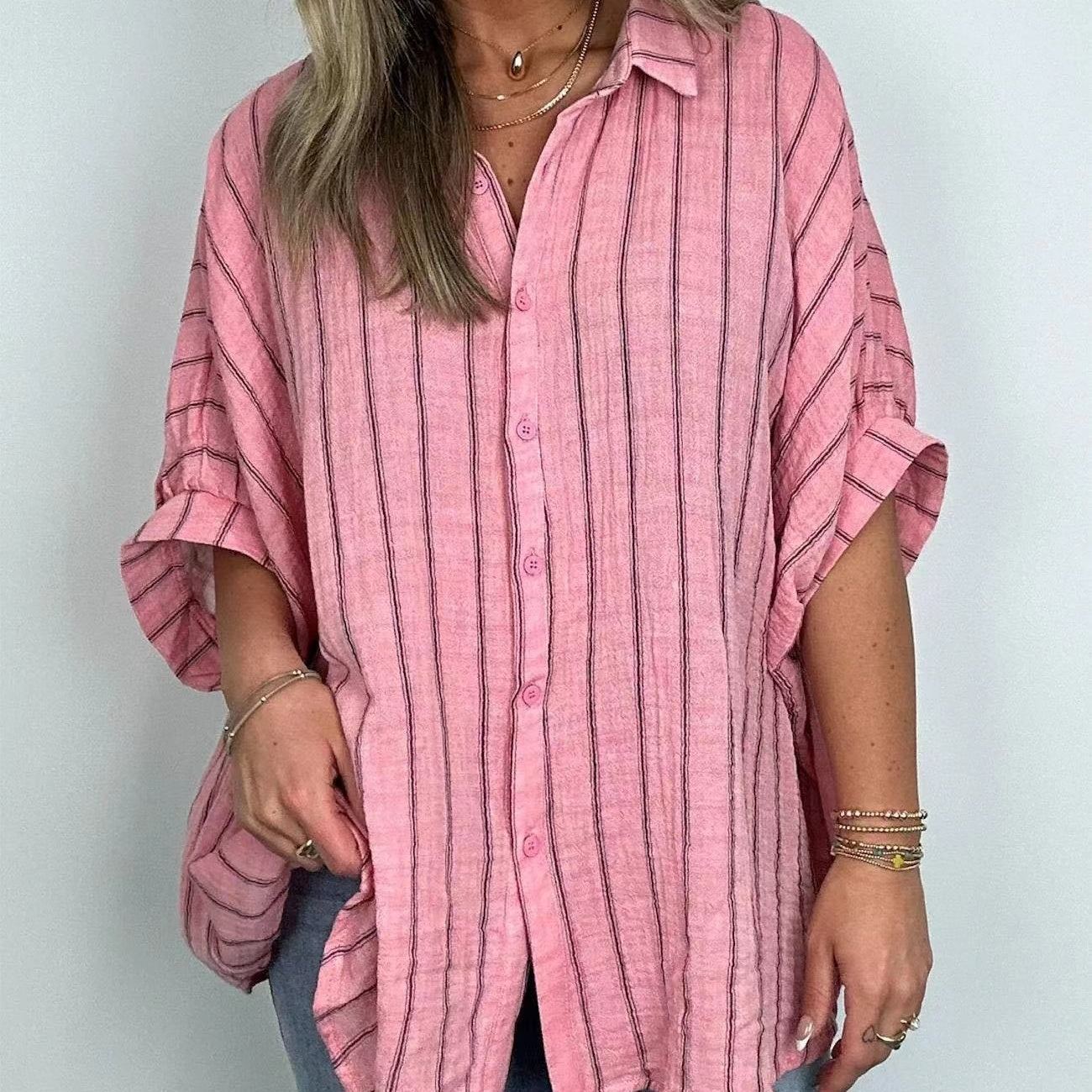 🌸Women's Casual Striped Shirt-Keep you comfortable all day long