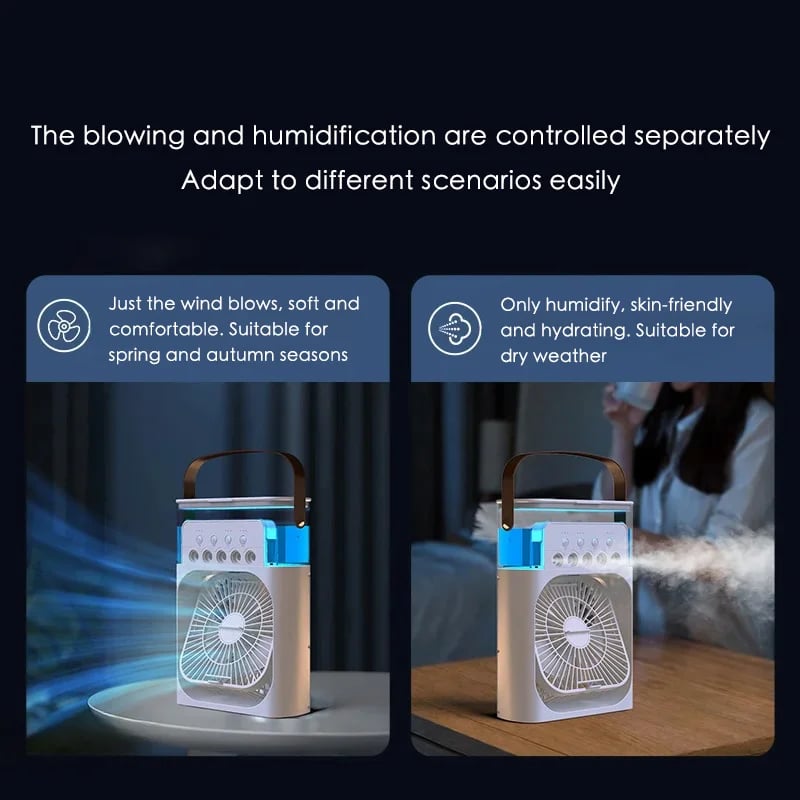 Portable Mini Fan 3 in 1 Cooler