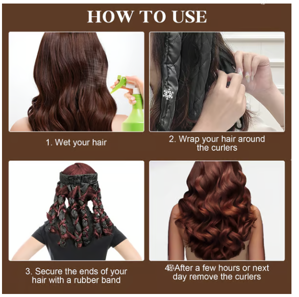 💥HOT SALE💥Sleep-in hairband Heat-free curling tongs