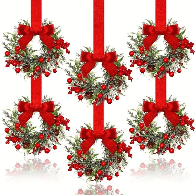 🔥 Almost Gone-💥🎀Mini Christmas wreaths for cabinets — the ultimate festive magic