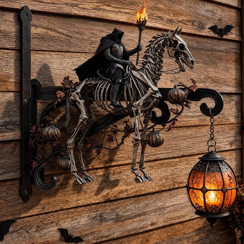 🎉Halloween Decorative Wall Hook - Spooky Outdoor Metal Hanger For Porch & Garden Decor