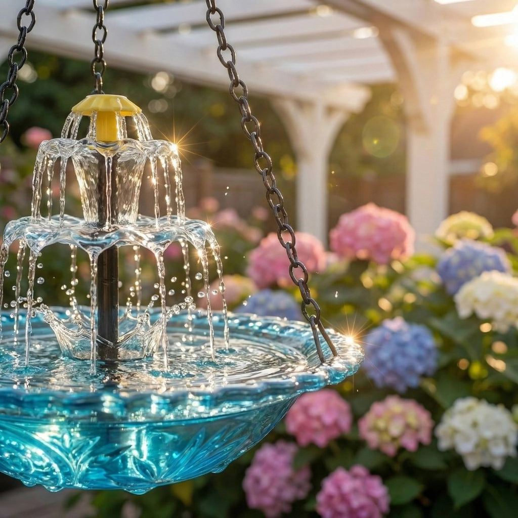 ✨🐦Solar Cascade Hanging Bird Bath Fountain