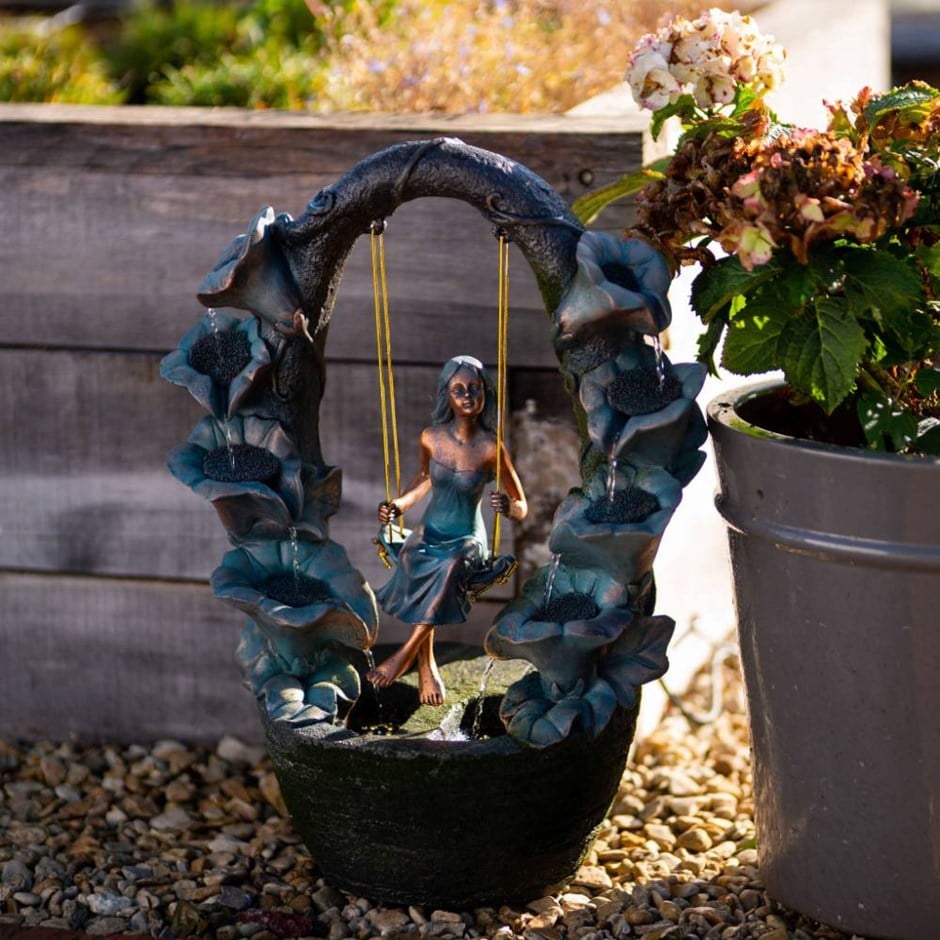 Secret Garden Swing Cascading Water Feature