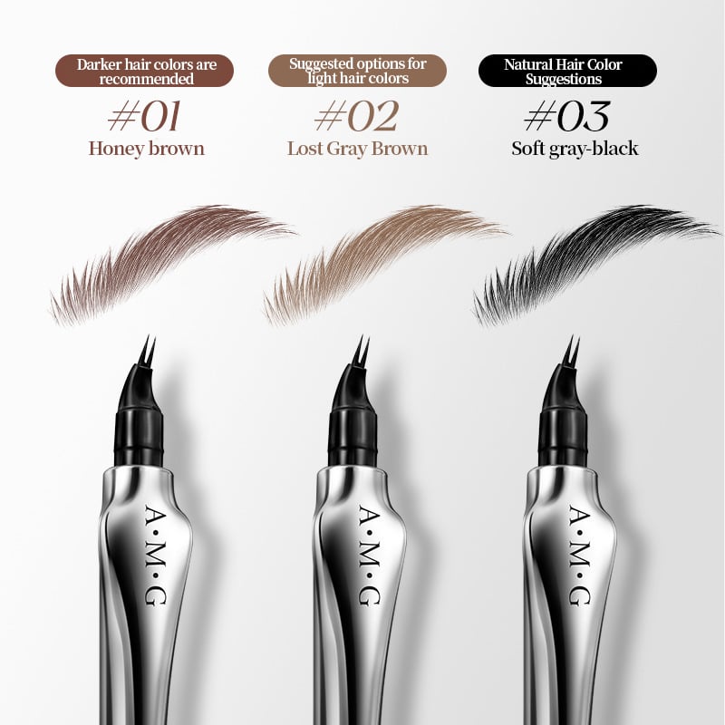 💖Buy 1 Get 1 Free💖2024 Upgraded Natural Waterproof Eyebrow Pen with Microfine Tip