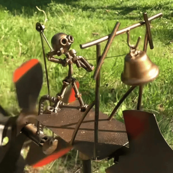🔥 Handmade Metal Rock Band Windmill