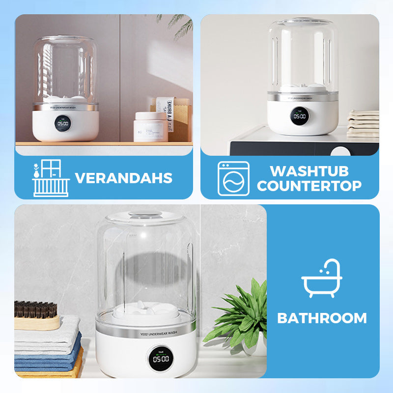 🔥😍Portable Rechargeable Mini Washing Machine for Underwear!
