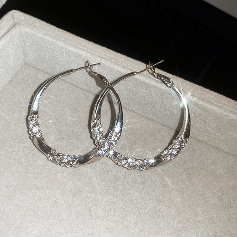 💖Circle Earrings with Zirconia