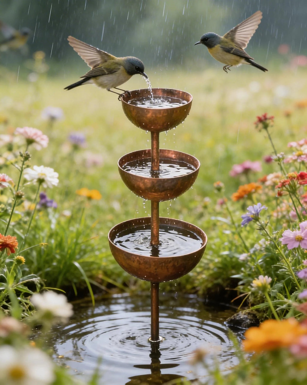 Rain Catcher - Plant Support🐦 Metal Garden Ornament