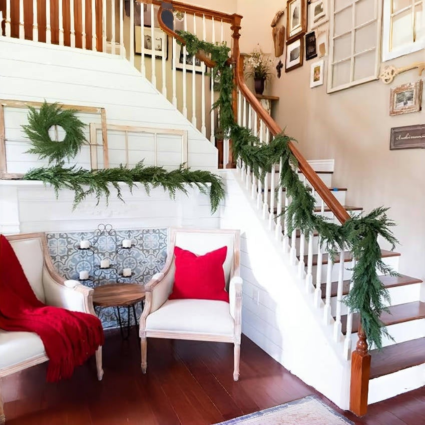 💕Lush Artificial Cedar Garland