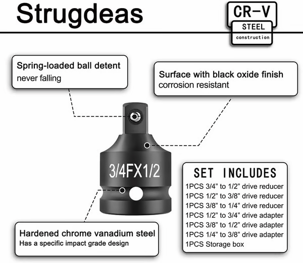 Exclusive Offer💥6 Piece Impact Socket Adapter Set