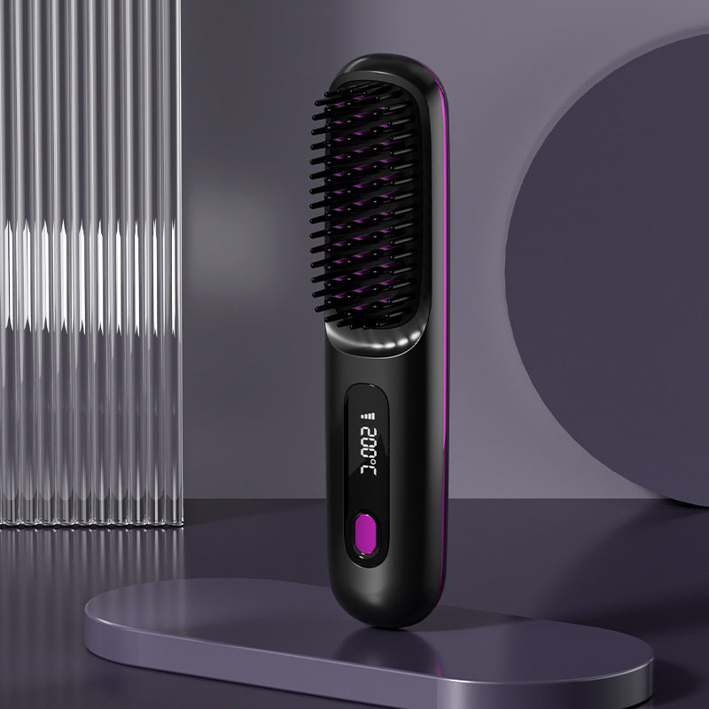 🔥🔥Wireless Ceramic Heating Hair Straightening Comb