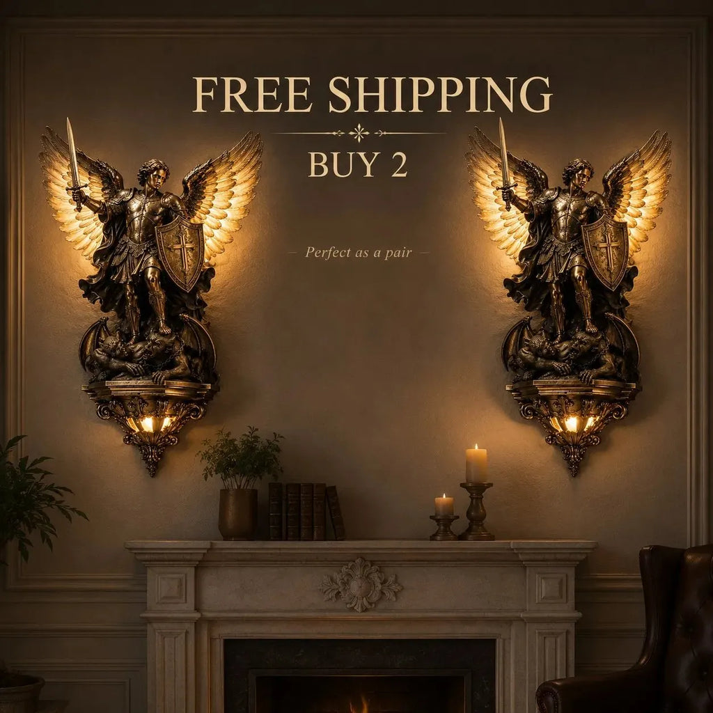 St. Michael Guardian Angel Wall Light✨