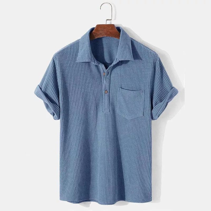 🔥Men's Waffle Lapel Shirt