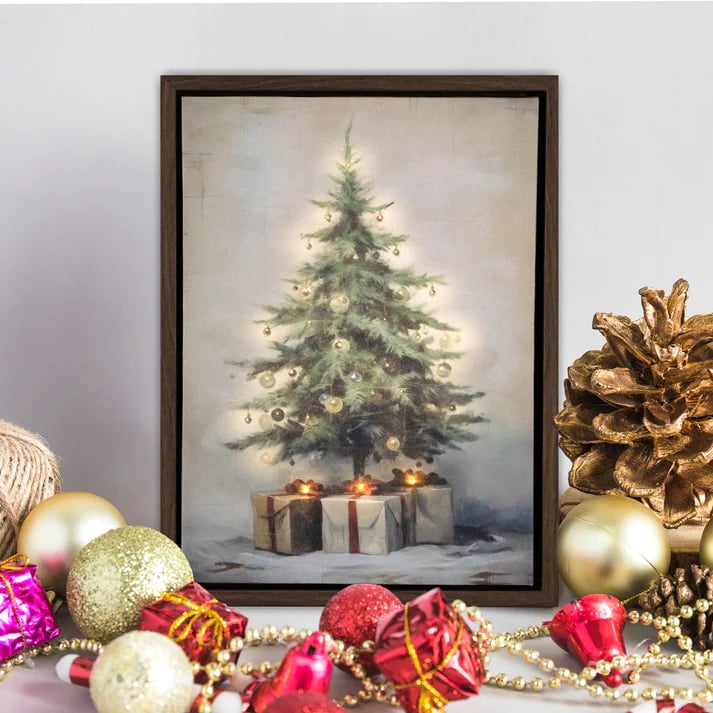 Lighted Wall Art - Old Time Christmas