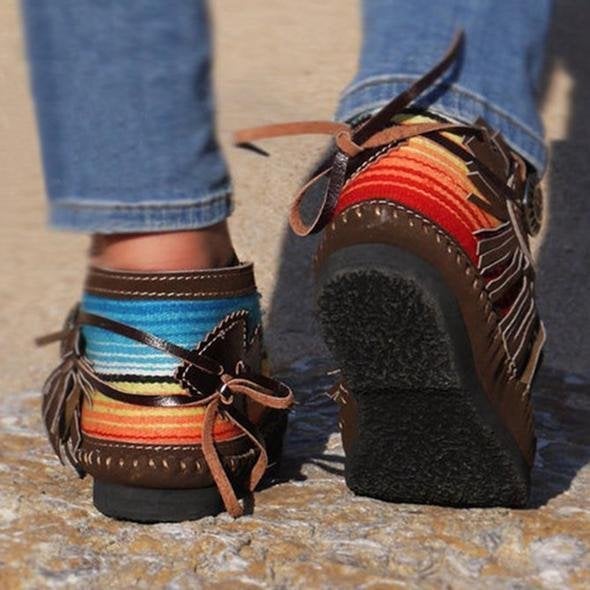 🔥Cowgirl Leather Moccasins