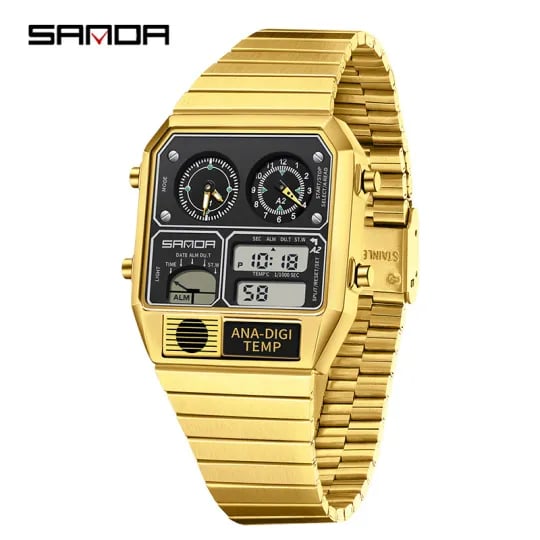 🔥Men's Luxury Sport Wristwatch Quartz Waterproof Digital
