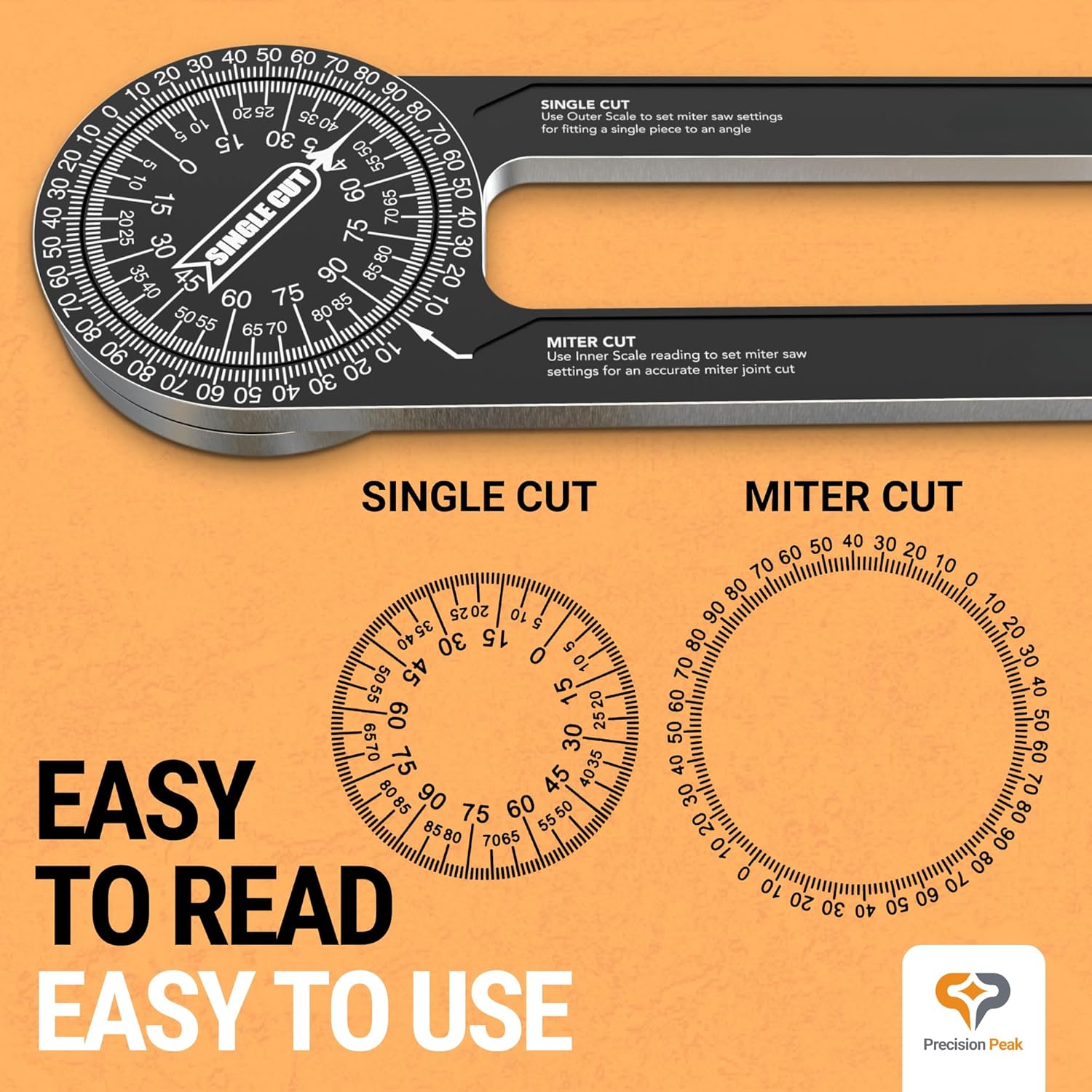 7-Inch Aluminum Alloy Miter Saw Protractor