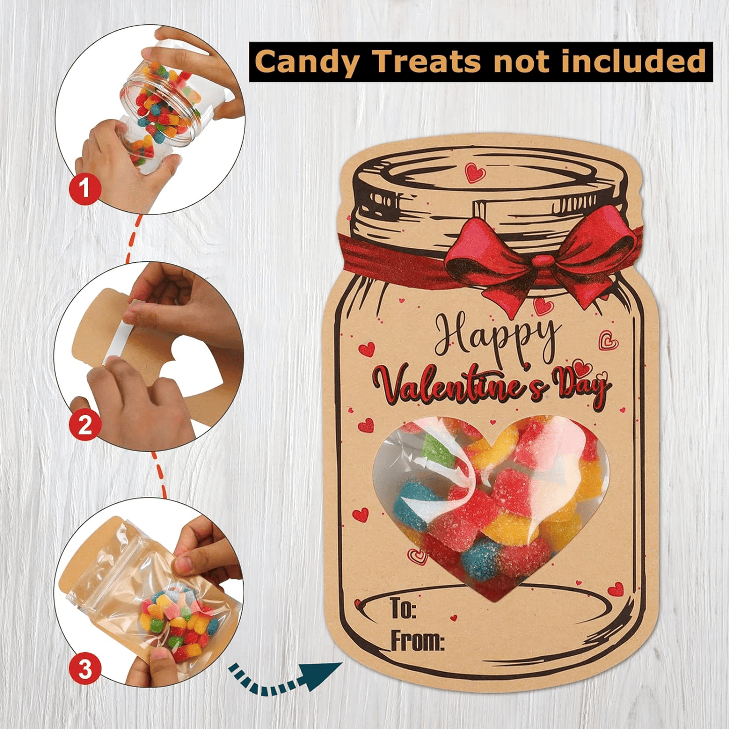 🔥24 Pack Valentines Day Cards for Kids💖💖