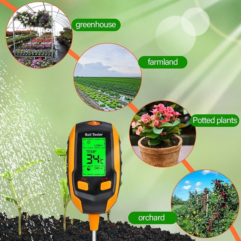 🔥🌱4-in-1 Soil Moisture Meter Digital