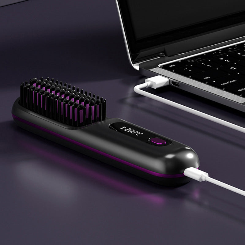 🔥🔥Wireless Ceramic Heating Hair Straightening Comb