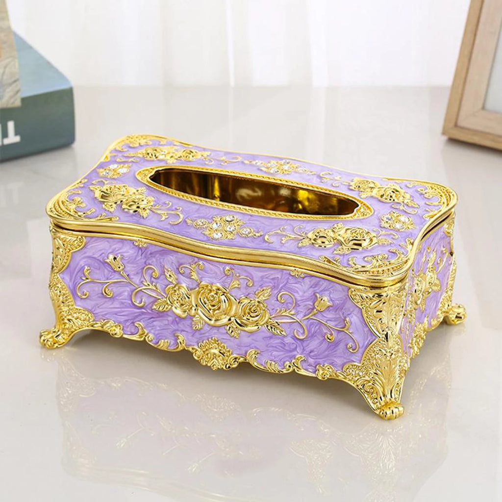🎁European style tissue box creative acrylic retro living room kitchen