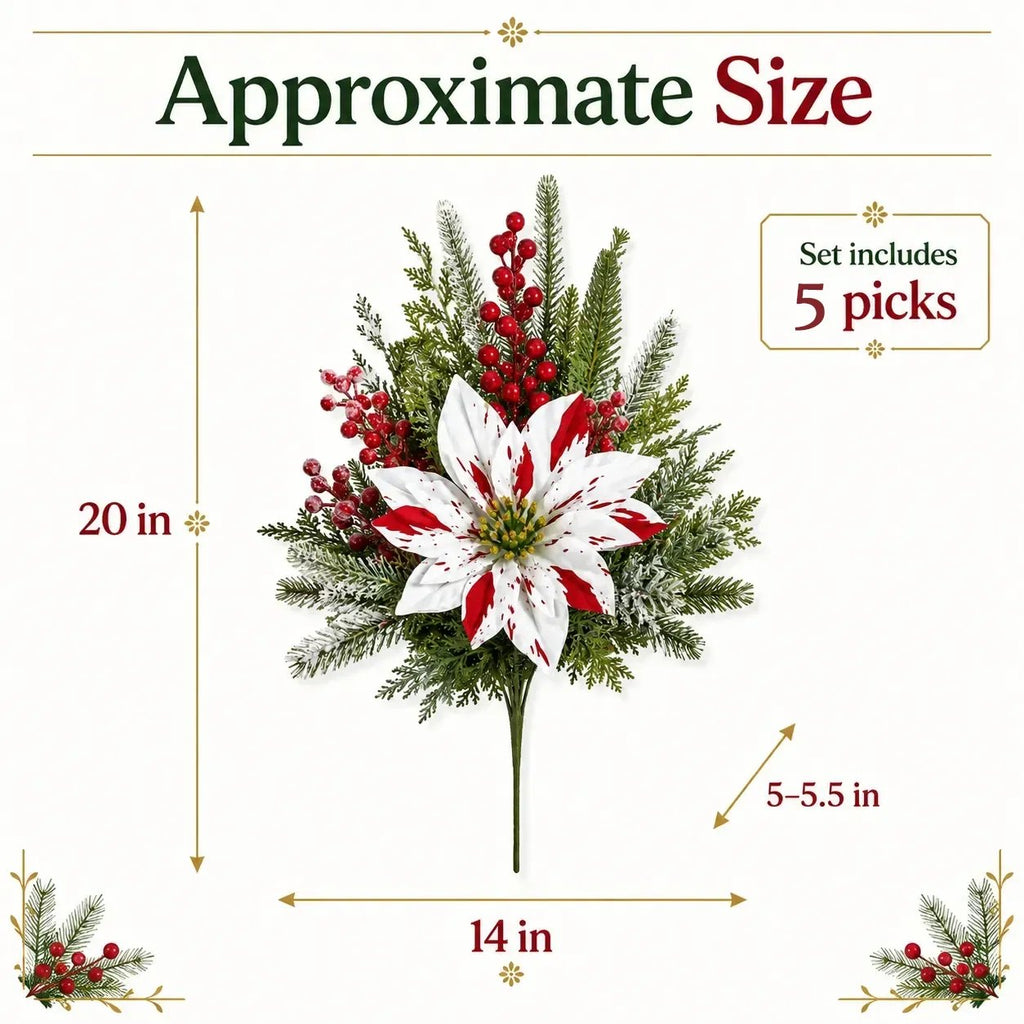 🎉❀🔥Christmas Poinsettia Planter Inserts