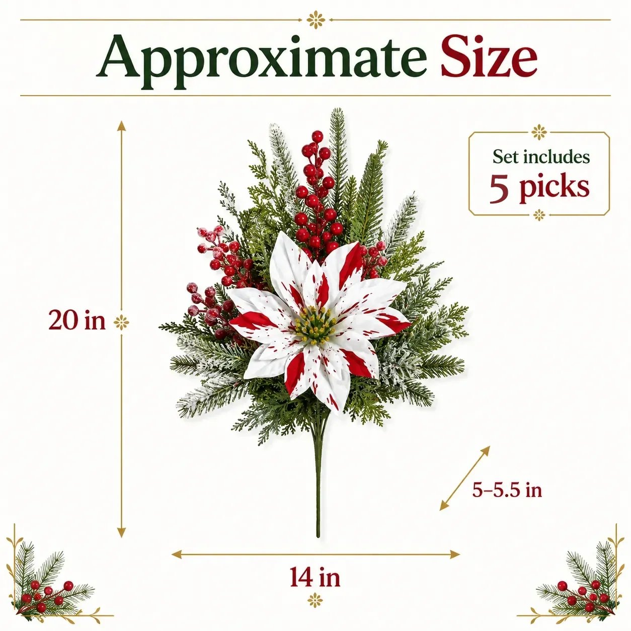 🎉❀🔥Christmas Poinsettia Planter Inserts
