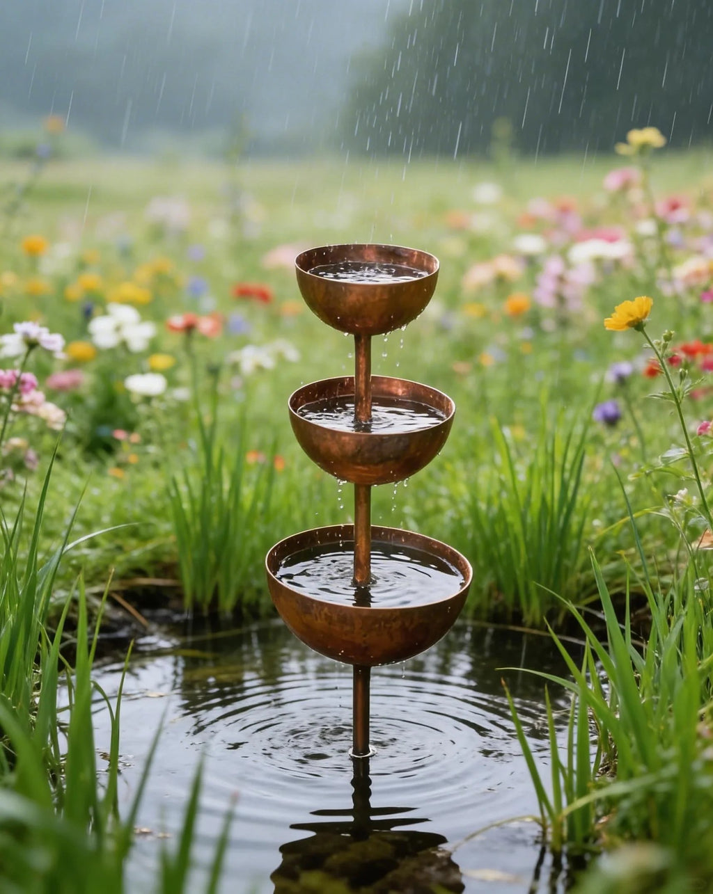 Rain Catcher - Plant Support🐦 Metal Garden Ornament