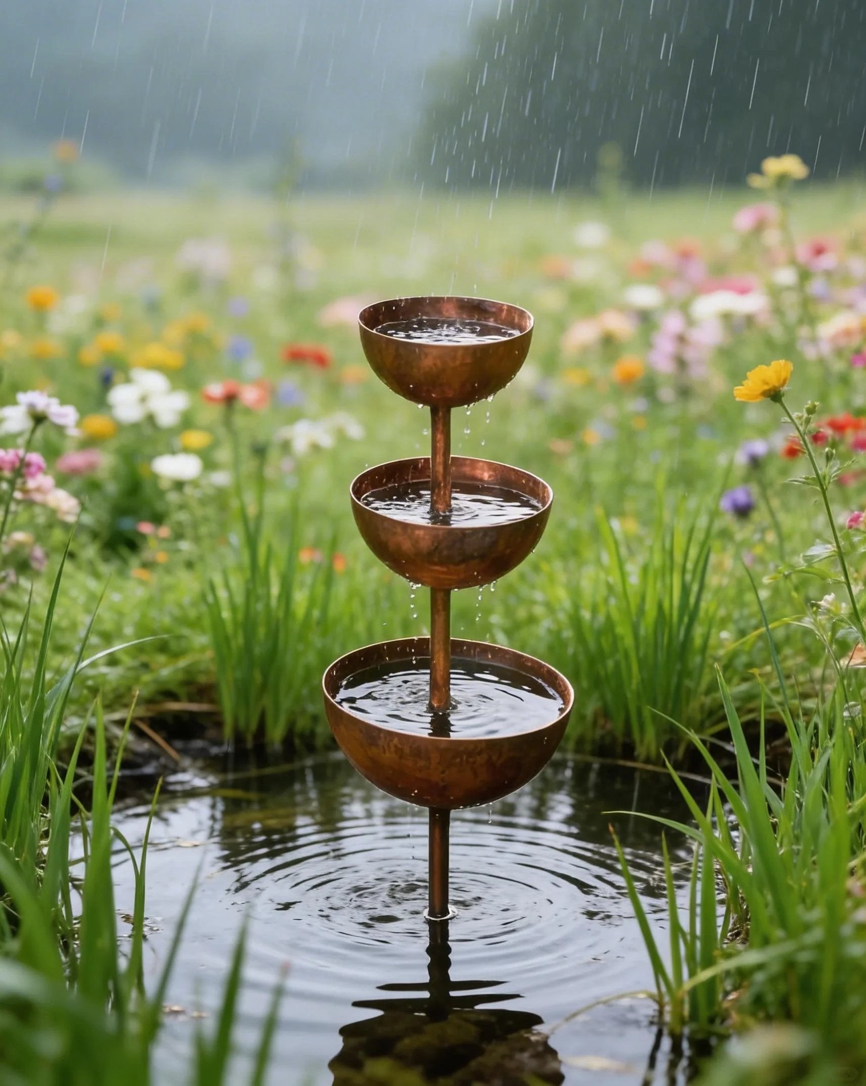 Rain Catcher - Plant Support🐦 Metal Garden Ornament