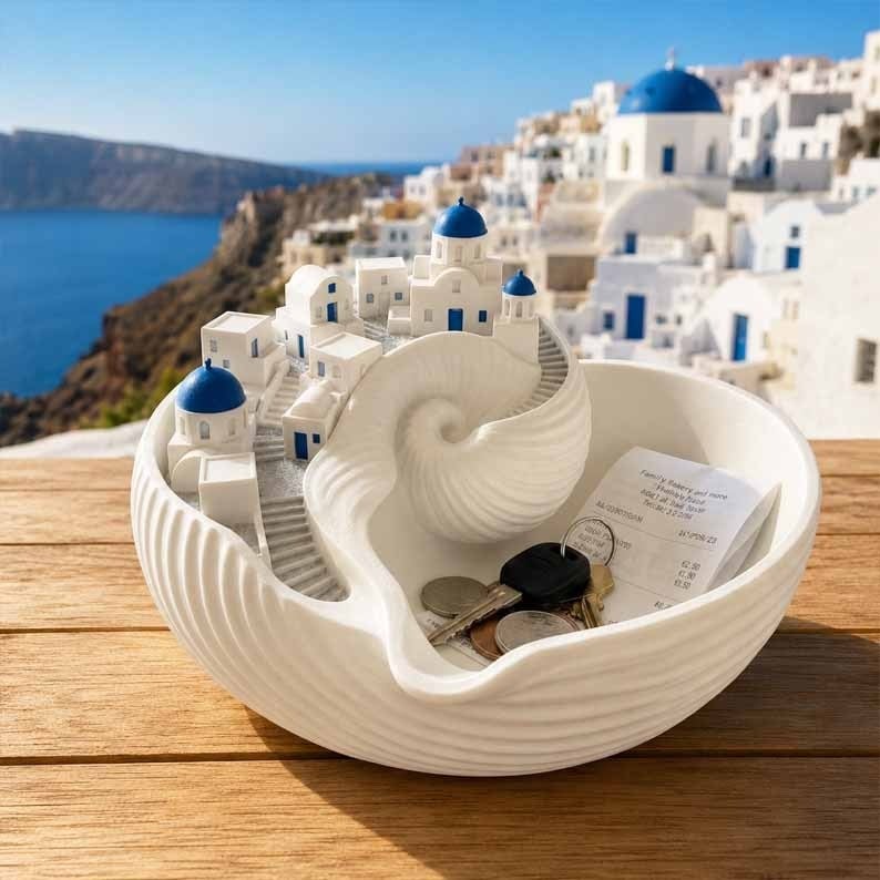 🌊Santorini Catchall Bowl