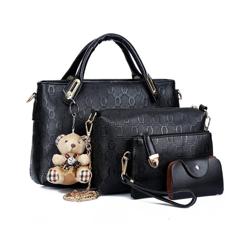 👜 Handbag with Four-piece Set