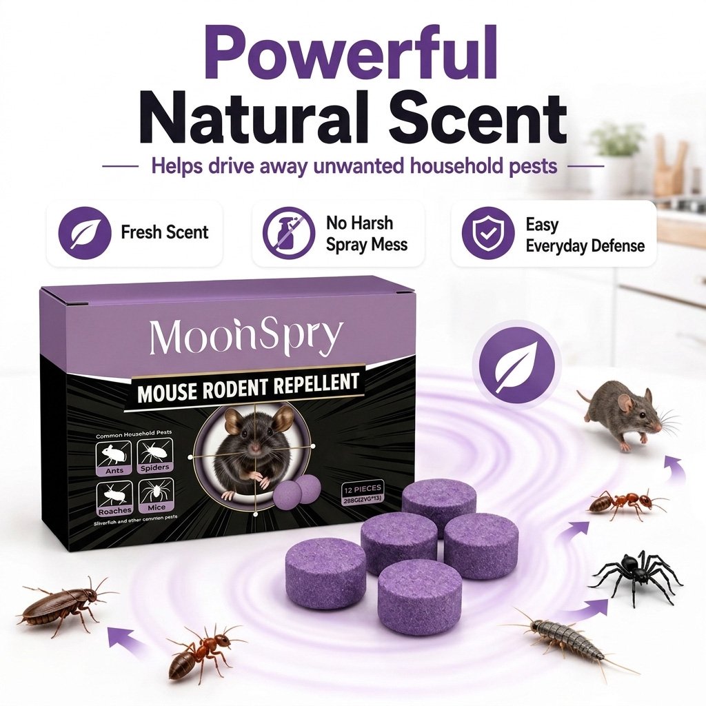 💖12-Pack Rodent Repellent Balls for Home Kitchen Effective Pest Control Solution