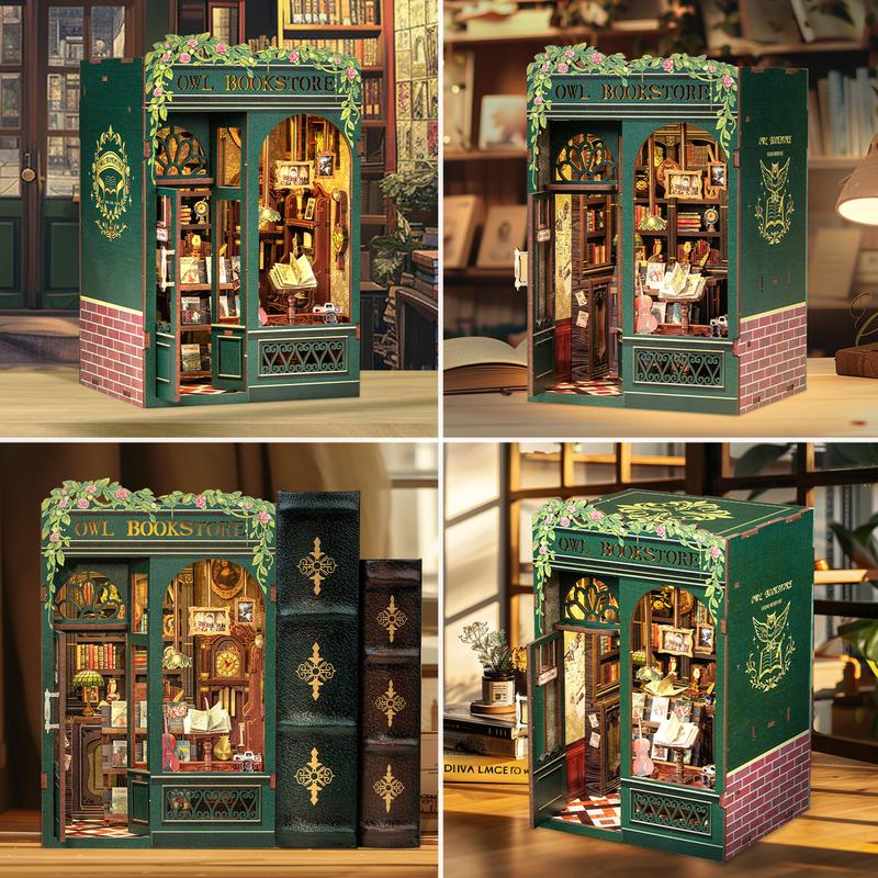 Exclusive Offer💥Owl Bookstore DIY Miniature Booknook Wooden Furniture Kit