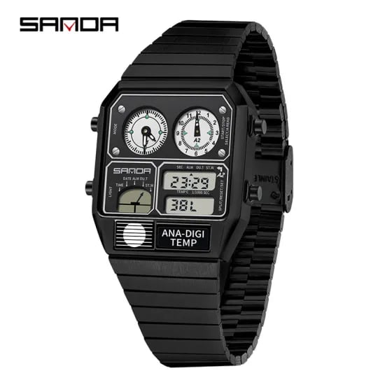 🔥Men's Luxury Sport Wristwatch Quartz Waterproof Digital