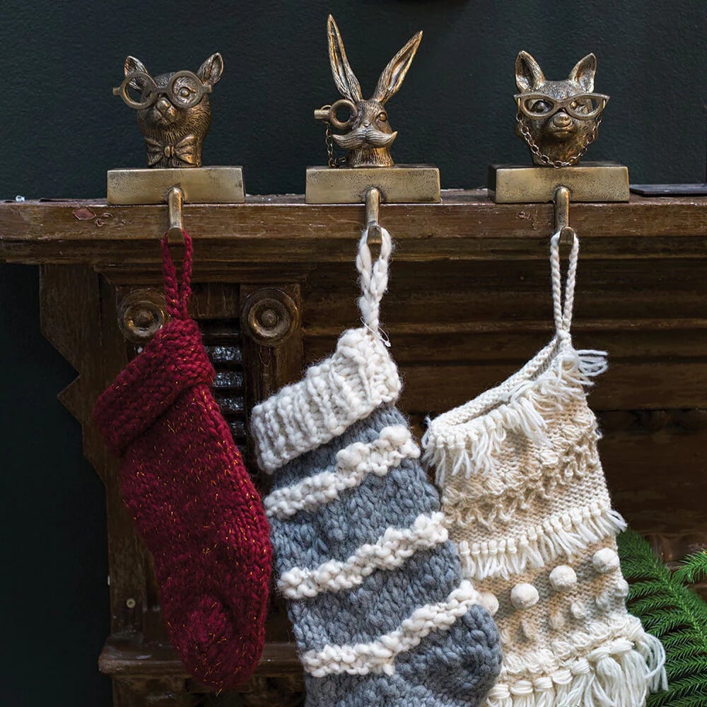 Eric + Eloise Metal Animal Stocking Holders