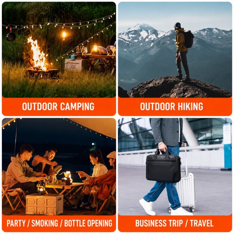 🔥HOT SALE🔥Multifunctional lighter with watch🔥 — — Watch/compass/keychain/bottle opener/cool lamp in one