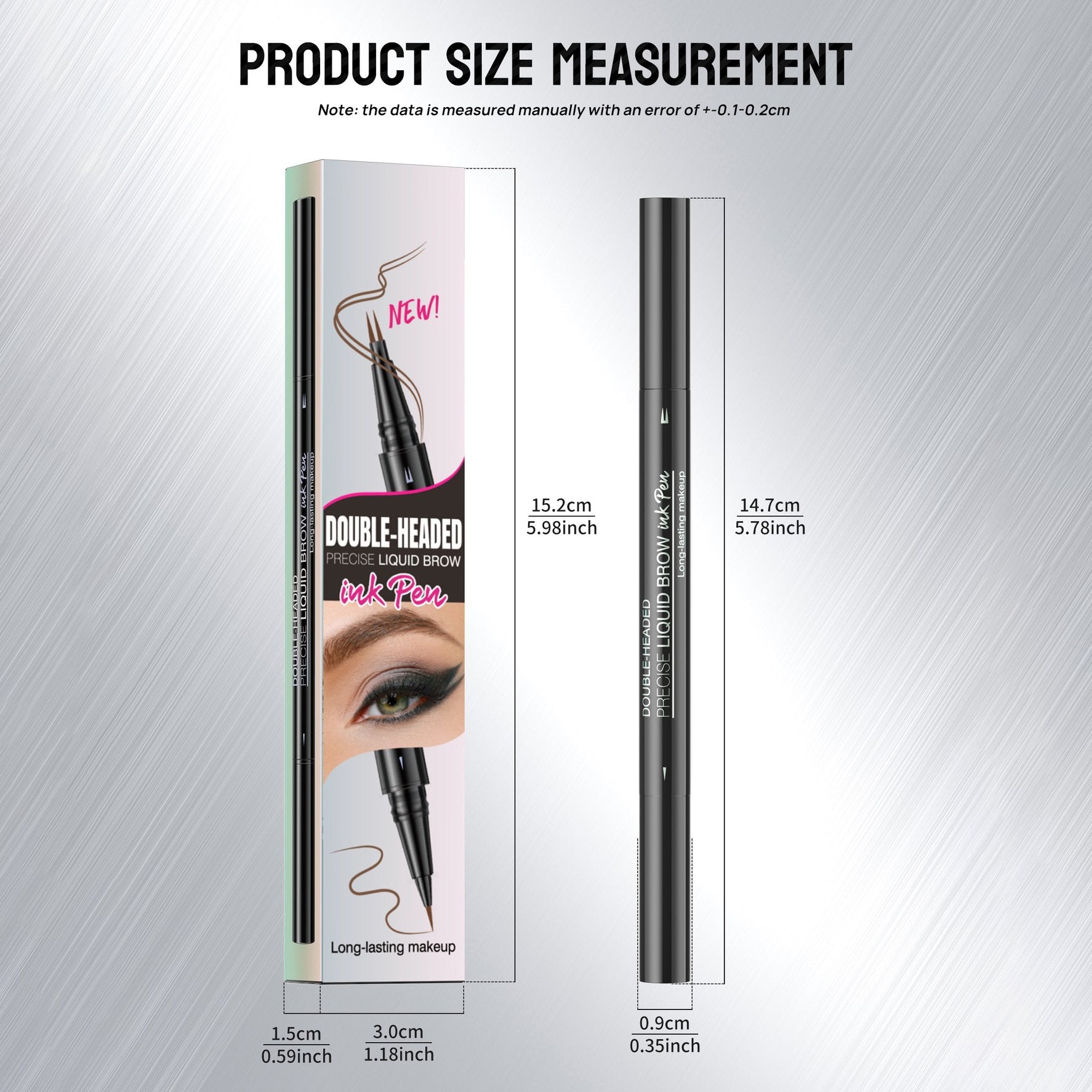 2-in-1 Double-ended Eye Brow Pencils
