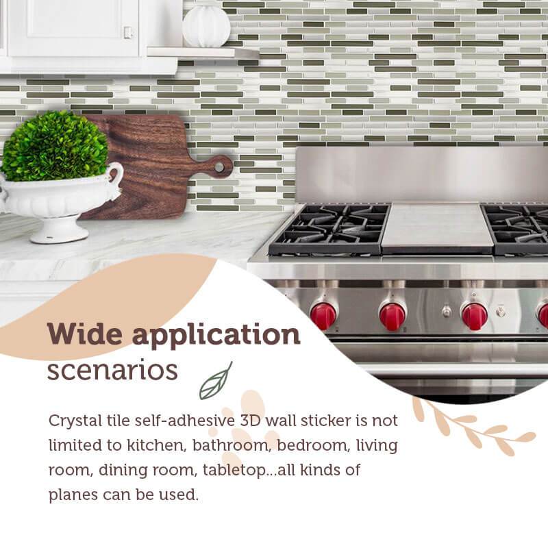 Crystal tile self-adhesive 3D wall sticker