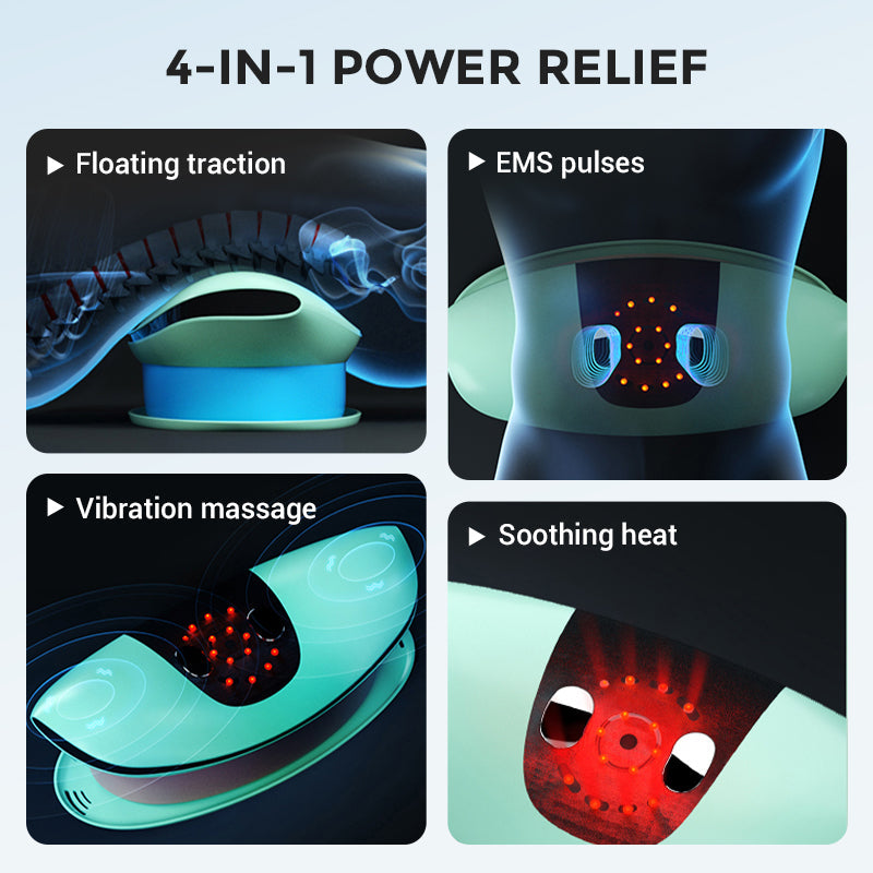 ✅Electric Lumbar Traction Device with Thermal Therapy