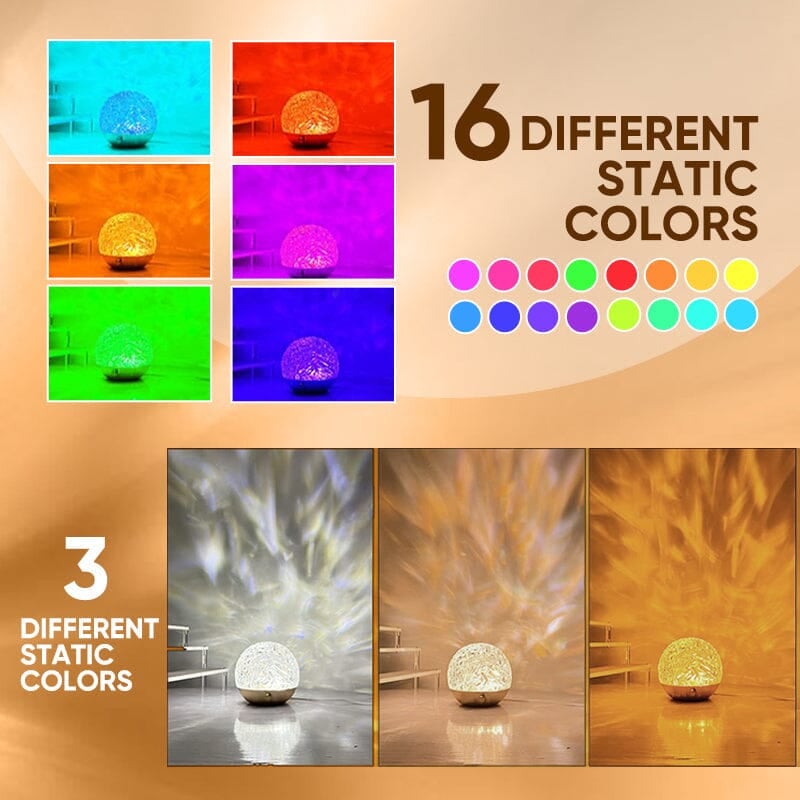 🔥Water Wave Dynamic Projection Atmosphere Lamp