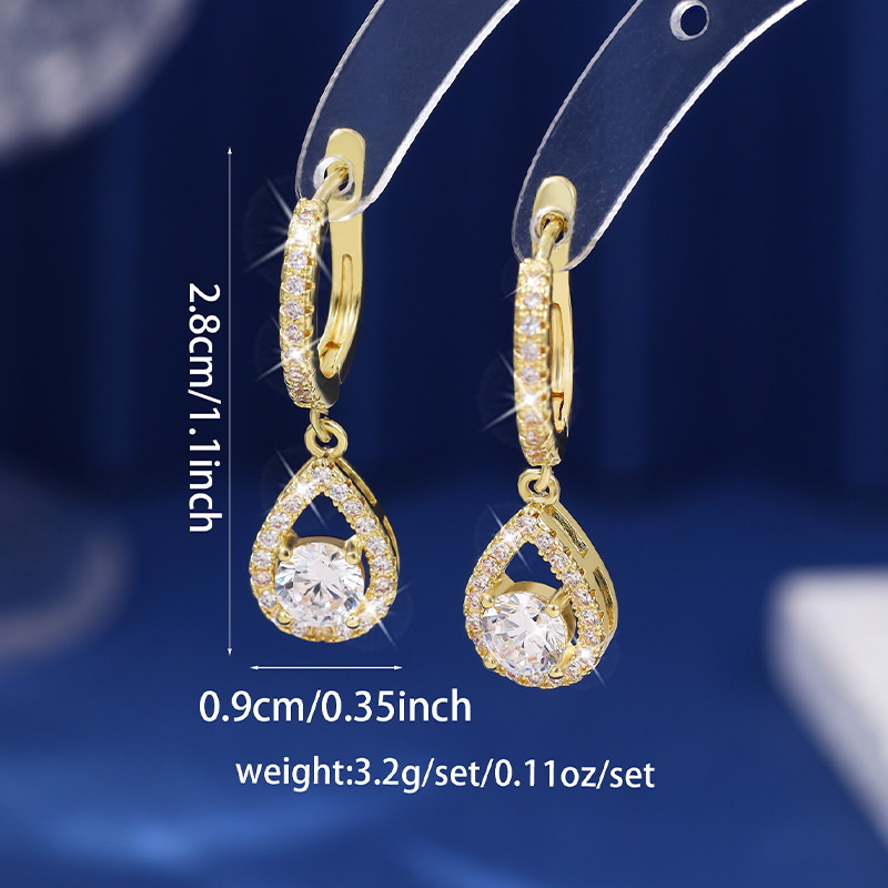 💥Limited Time Special Price !!🎉Elegant Teardrop Dangle Hoop Earrings