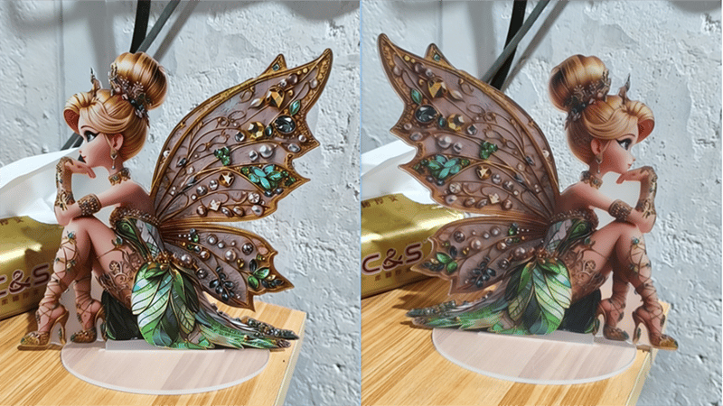 Enchanted Fairy Christmas Figurine (2D)🧚‍♀️