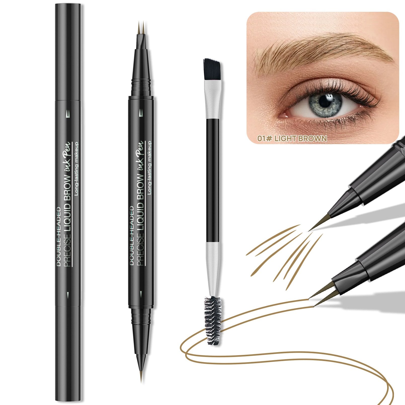 2-in-1 Double-ended Eye Brow Pencils