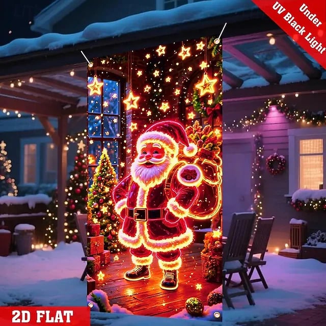 🎄Christmas Door Cover For Instant Holiday Decor