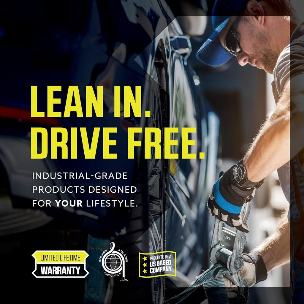 🔥 Retractable Auto Ratchet Strap