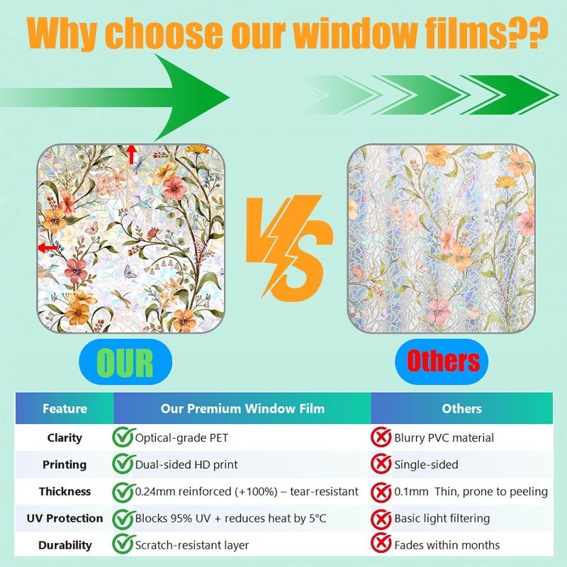 Rainbow Window Privacy Film