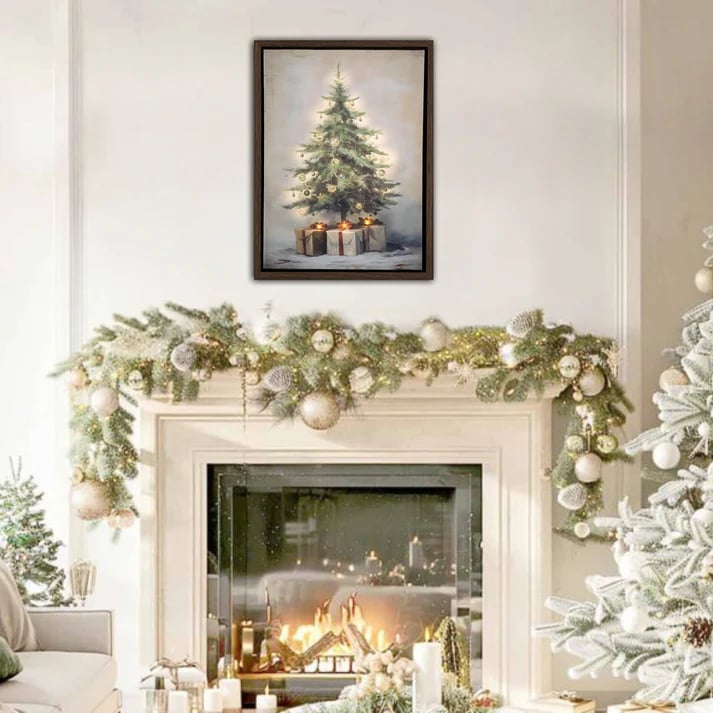 Lighted Wall Art - Old Time Christmas