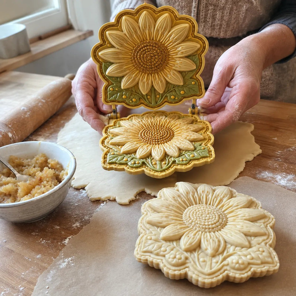 ⏳🌸 8-Design Spring Garden Mini Pie Mold Collection | Reusable Embossed Molds for Shaping Detailed Bee, Butterfly, Ladybug, Sunflower, Cottage & More