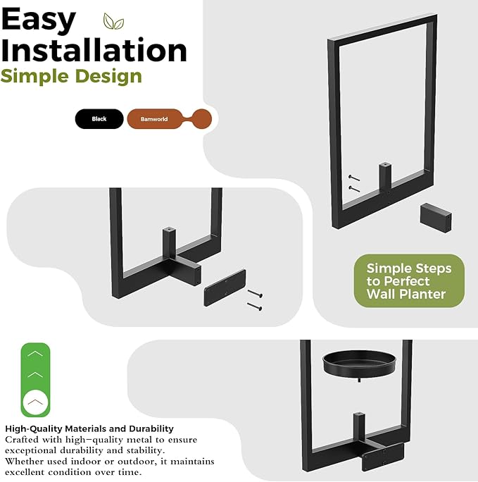 Metal Wall Hanging Plant Holder