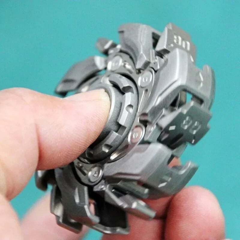 WarpFang:Stainless Steel Mecha Fidget Spinner